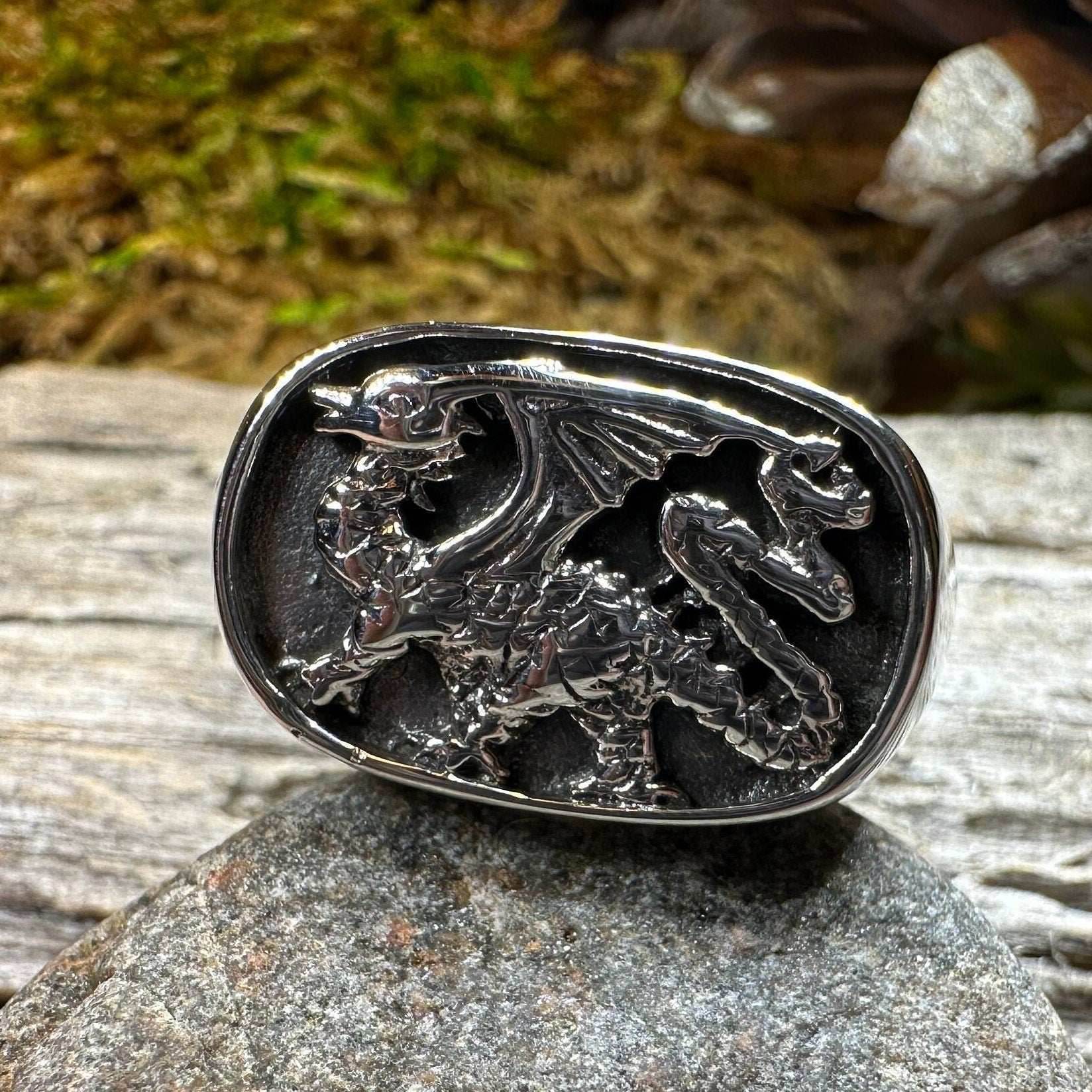 Welsh Dragon Statement Ring - 6