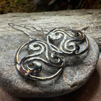 Grianan Celtic Spiral Earrings - 