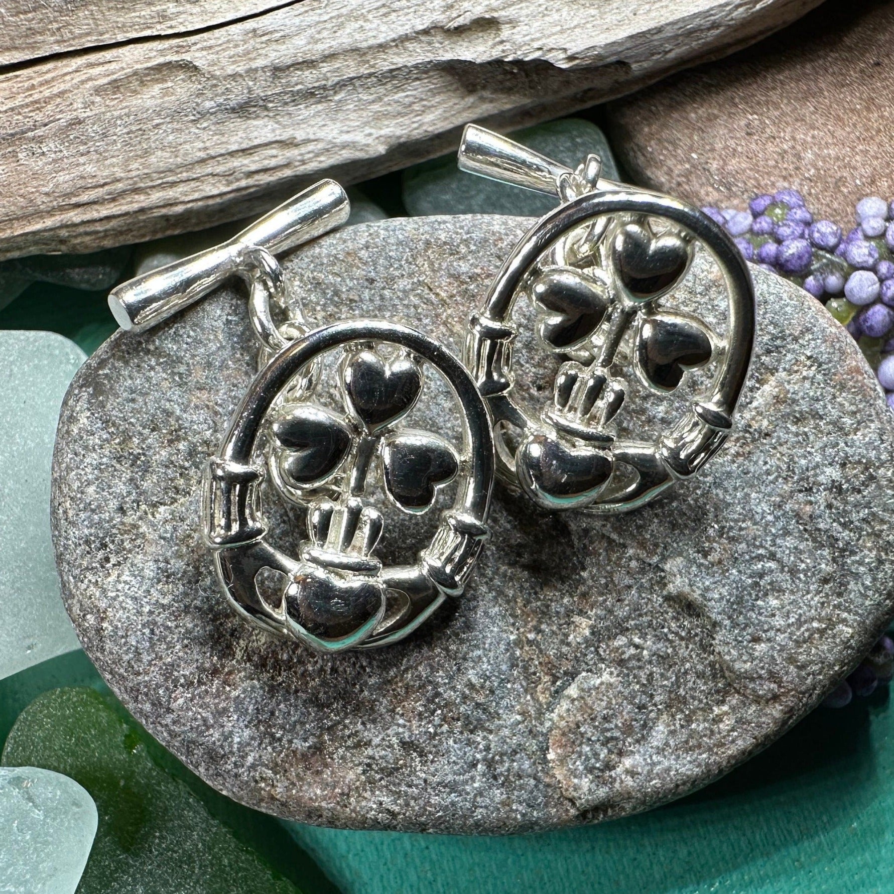 Tyrone Claddagh Cuff Links