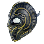 Handmade Genuine Leather Mask in Natural Colors - 