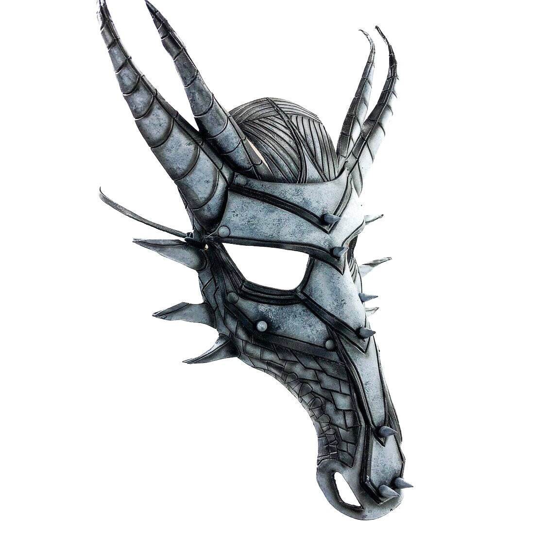 Dragon Handmade Genuine Leather Mask - 