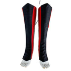 Genuine All Leather Kick Guards - Trapeze Boots - Zipper and Lace Closure - Aerial Boots/Gaiters - for Acrobatics, Costume, Wrestling - 