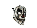 Genuine Leather Mask - Shattered Clown - Handmade Full Face Cover for Halloween, Performance or Cosplay Costume - Leather Ties