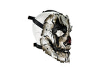 Genuine Leather Mask - Shattered Clown - Handmade Full Face Cover for Halloween, Performance or Cosplay Costume - Leather Ties
