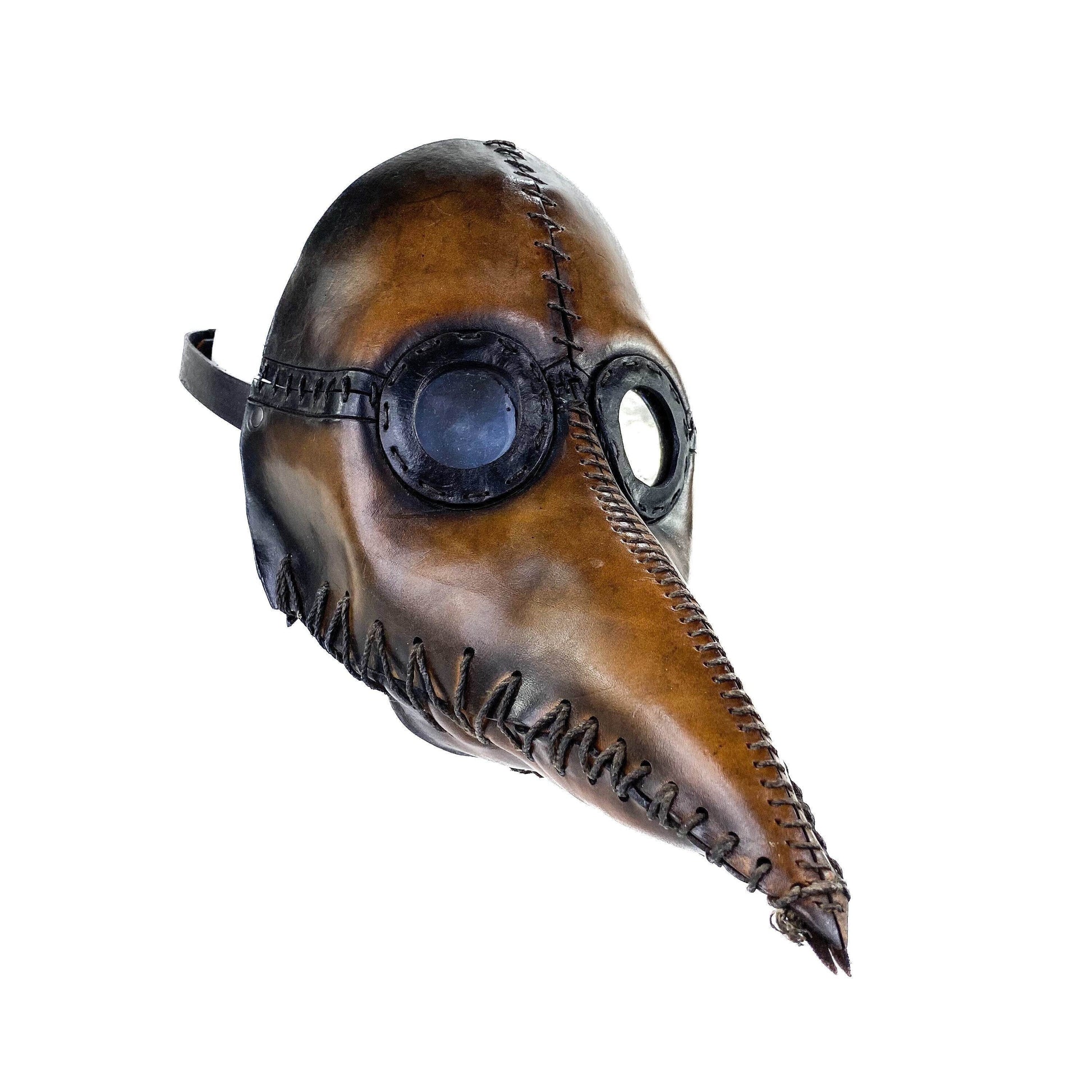 Plague Doctor Handmade Genuine Leather Mask - 
