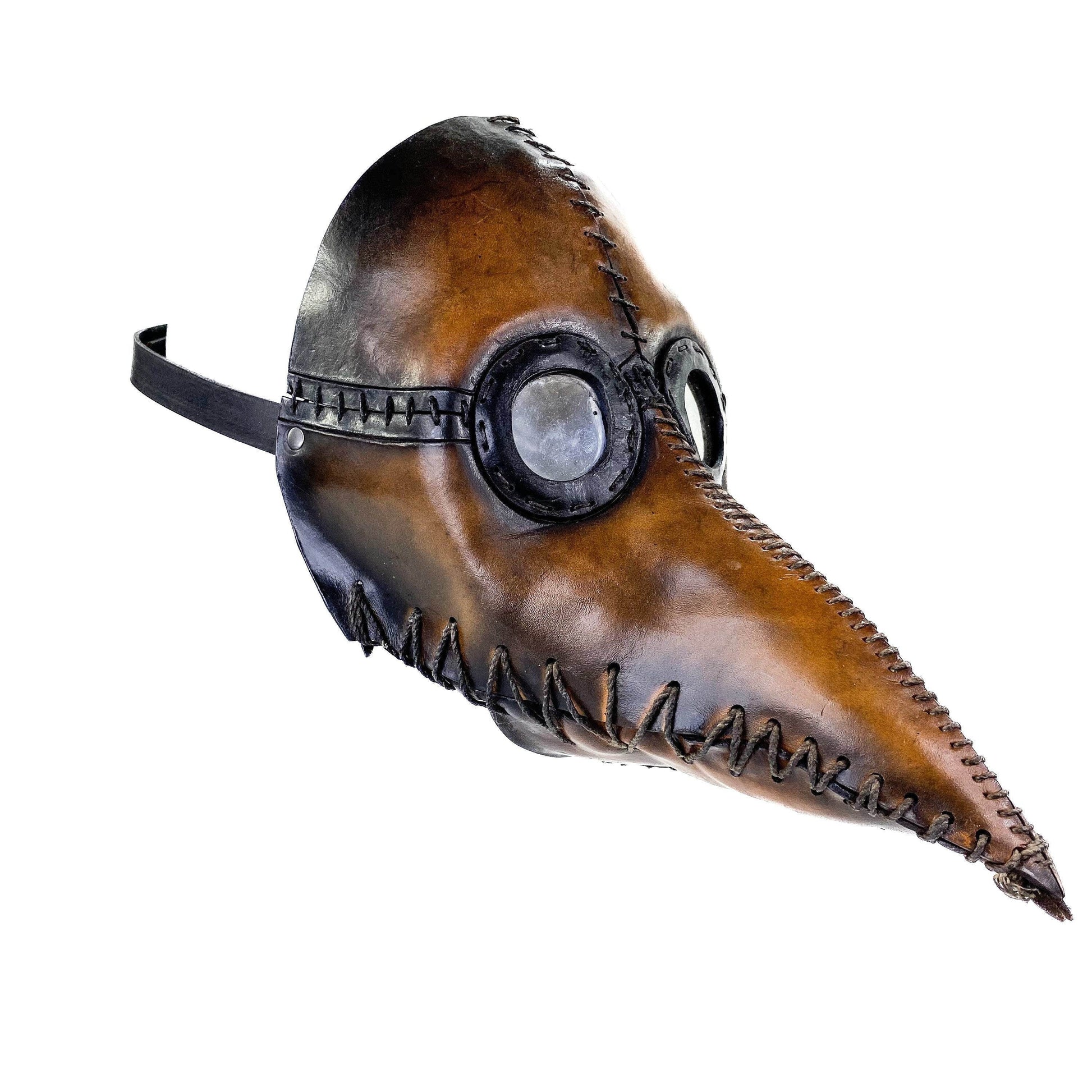 Plague Doctor Handmade Genuine Leather Mask - 