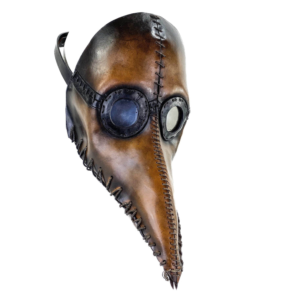 Plague Doctor Handmade Genuine Leather Mask - 