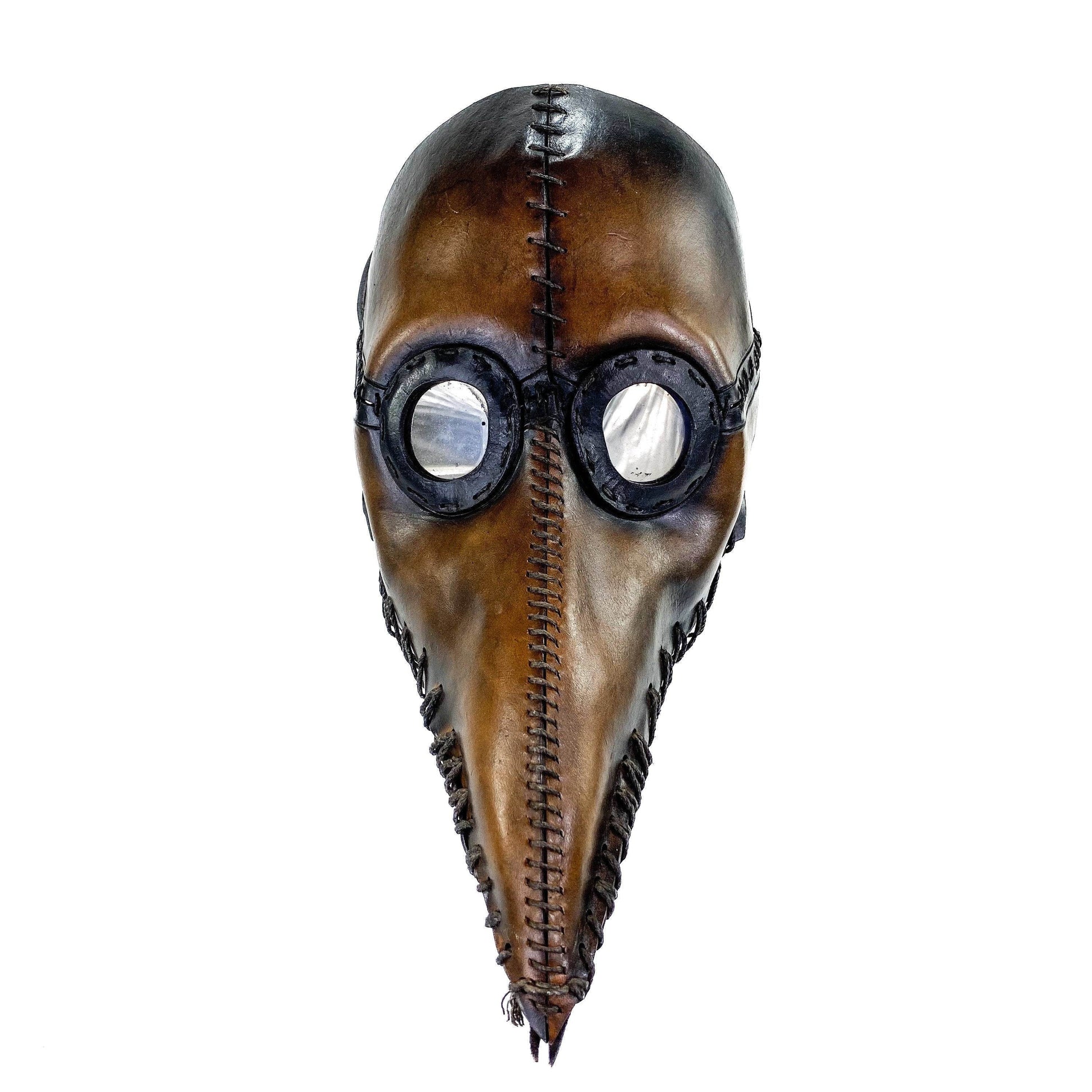 Plague Doctor Handmade Genuine Leather Mask - 