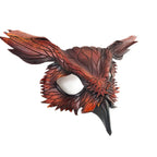 Layered Horned Owl Handmade Genuine Leather Mask - 