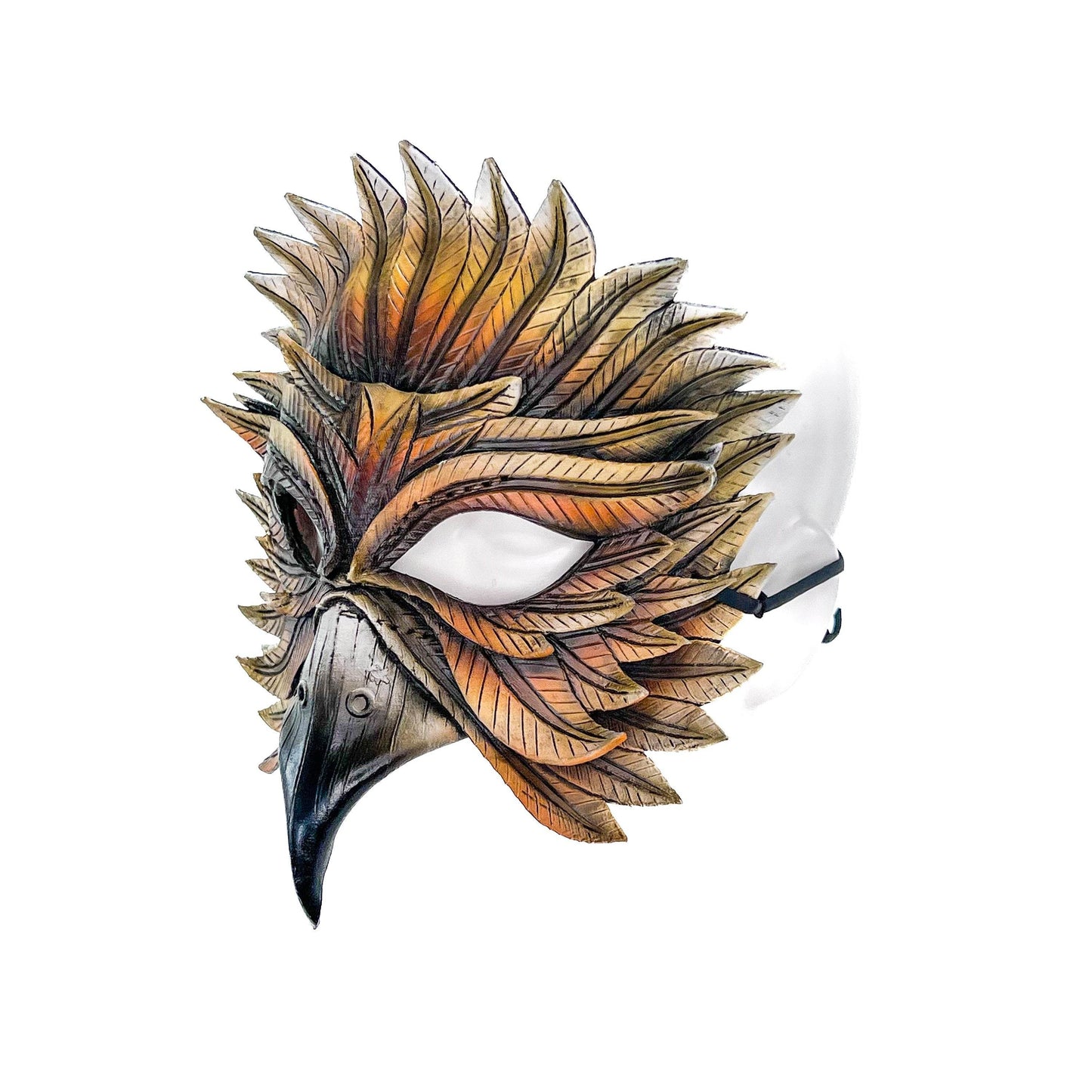 Hawk Handmade Genuine Leather Mask - 
