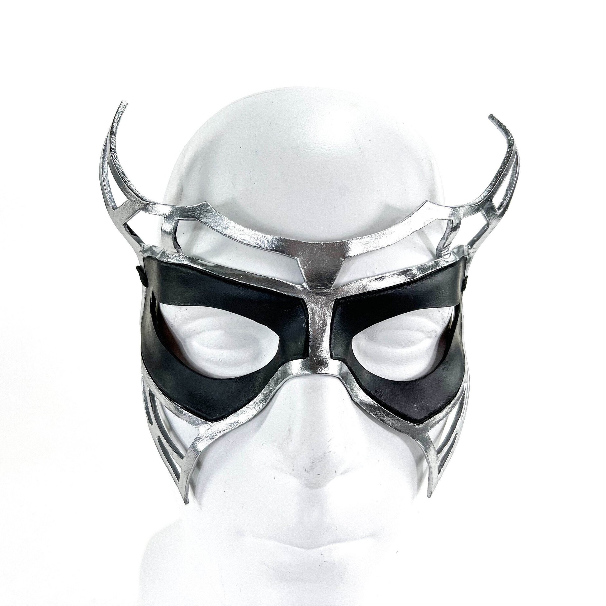 Handcrafted Genuine Leather Royal Warrior Mask - 