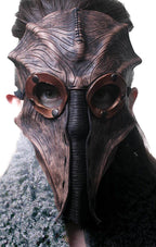 Steampunk Inspired Handmade Genuine Leather Mask in Brown - 