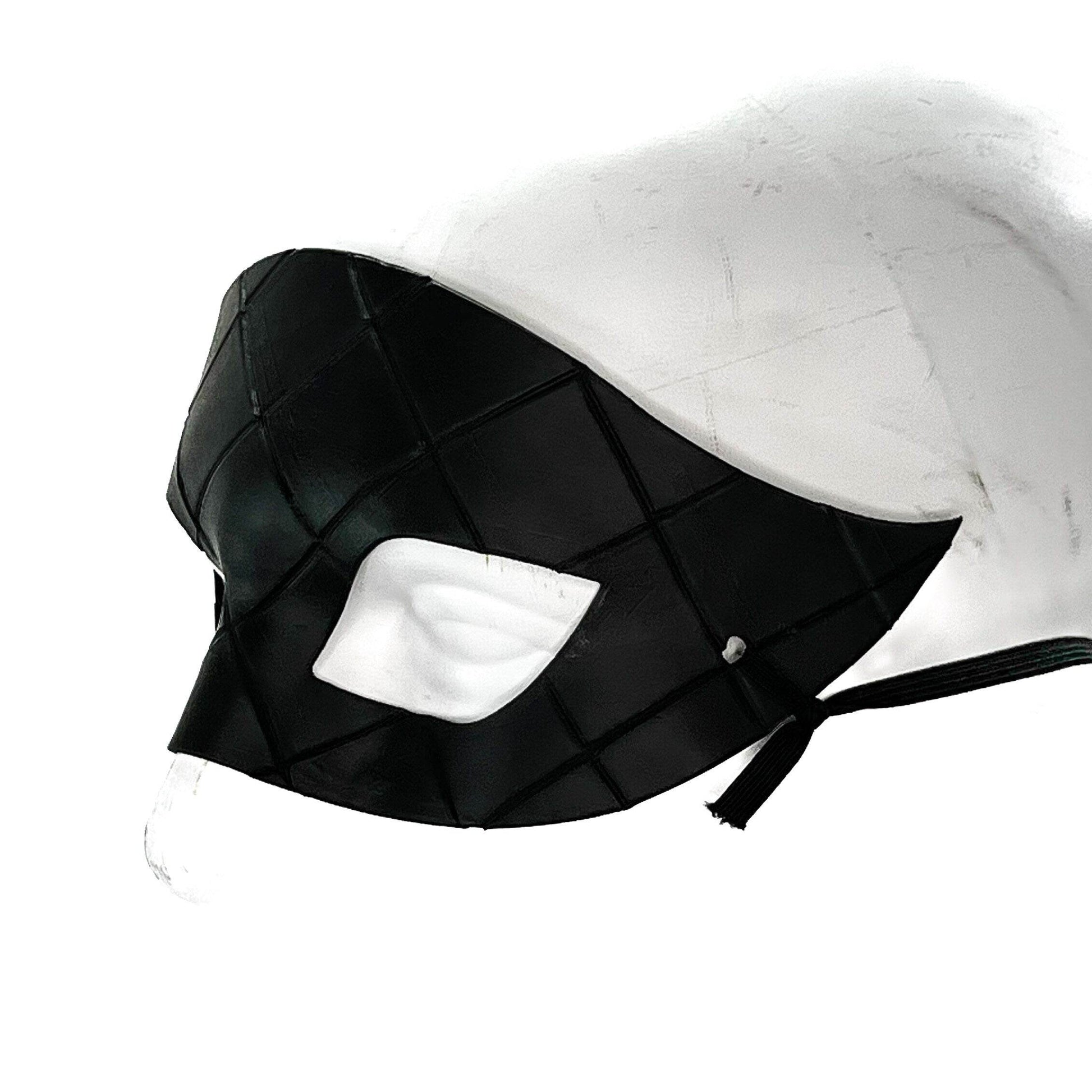 Masquerade Handmade Genuine Leather Mask in Black for Masquerades Halloween or Cosplay - 