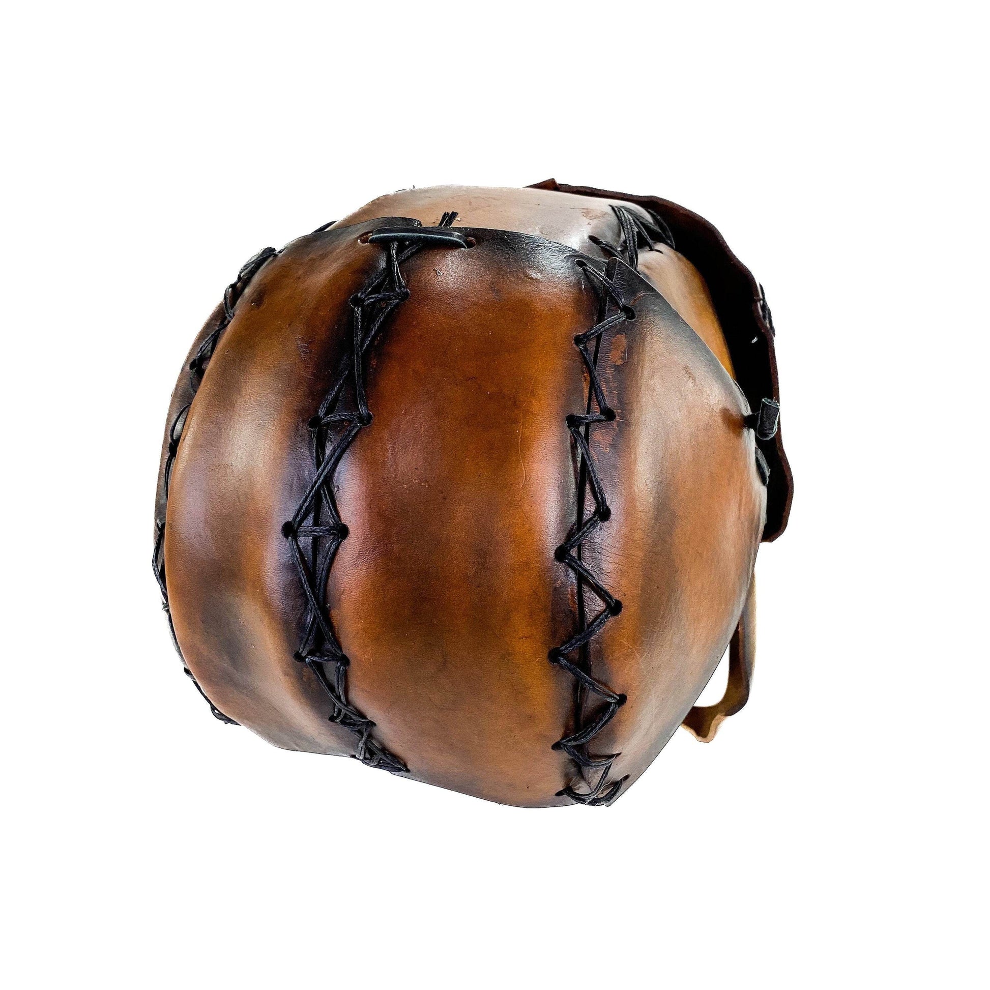 The Toy - Handmade Leather Mask with Pull Ties - 