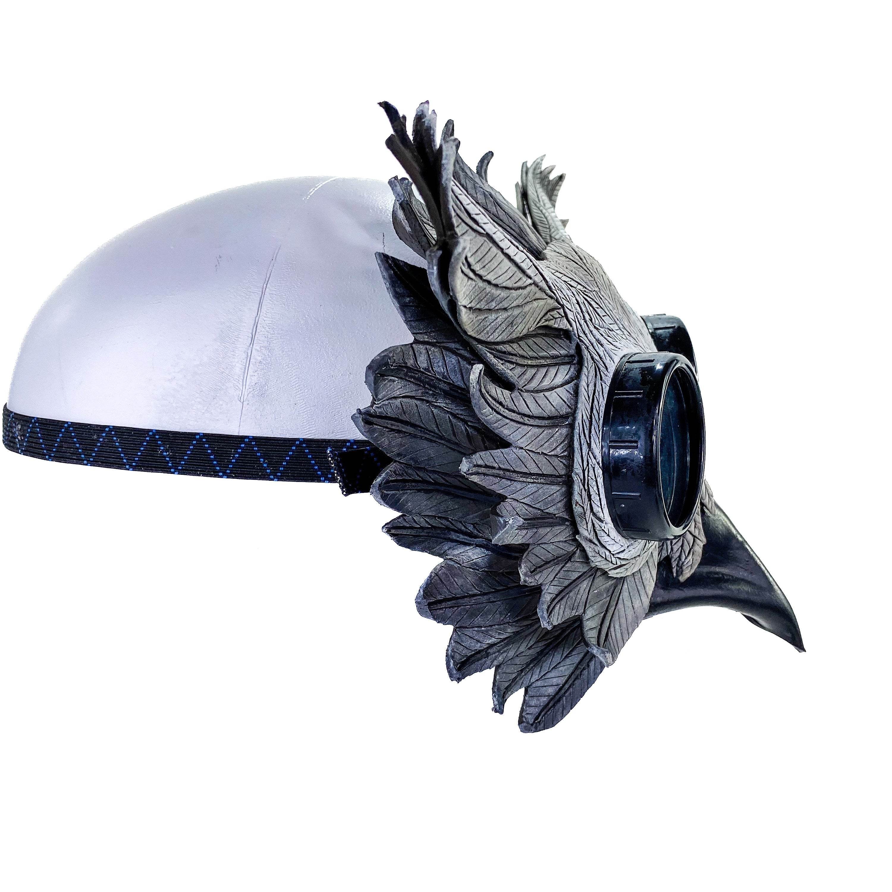 Horned Owl Goggles Handmade Genuine Leather Mask - 