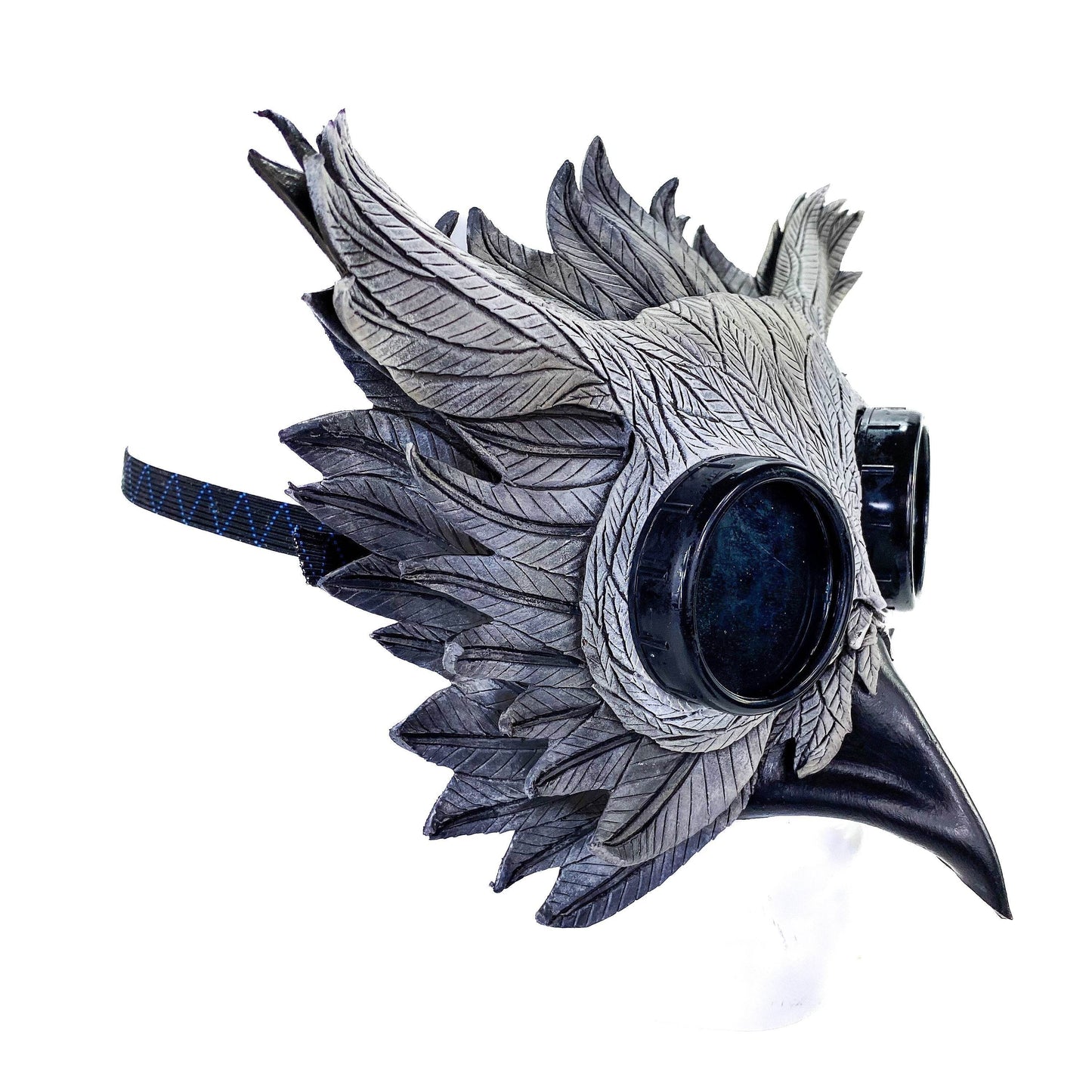 Horned Owl Goggles Handmade Genuine Leather Mask - 