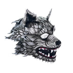 The Grey Lycan - Handmade Genuine Leather Helmet Mask - 