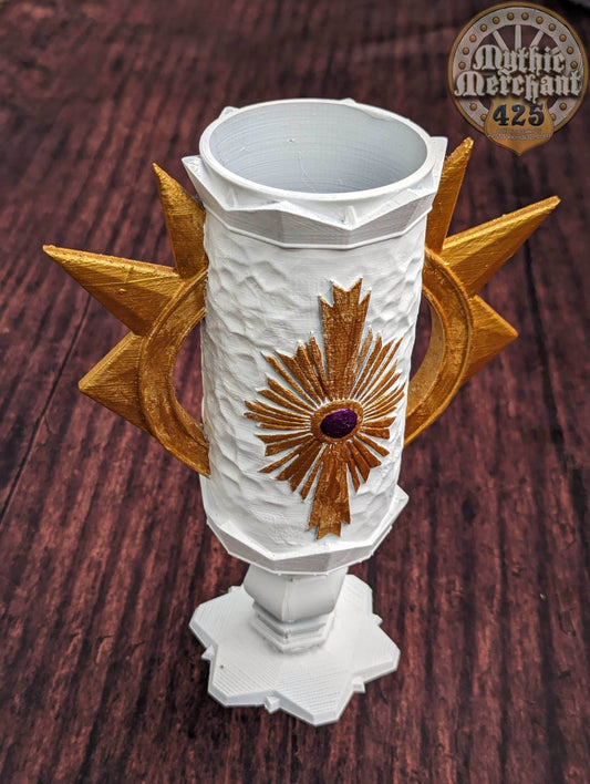 Paladin 3D Printed Can Holder- Mythic Mugs Collection by Ars Moriendi 3D- Embrace Virtue and Valor! - Black / Non Threaded-No Lid