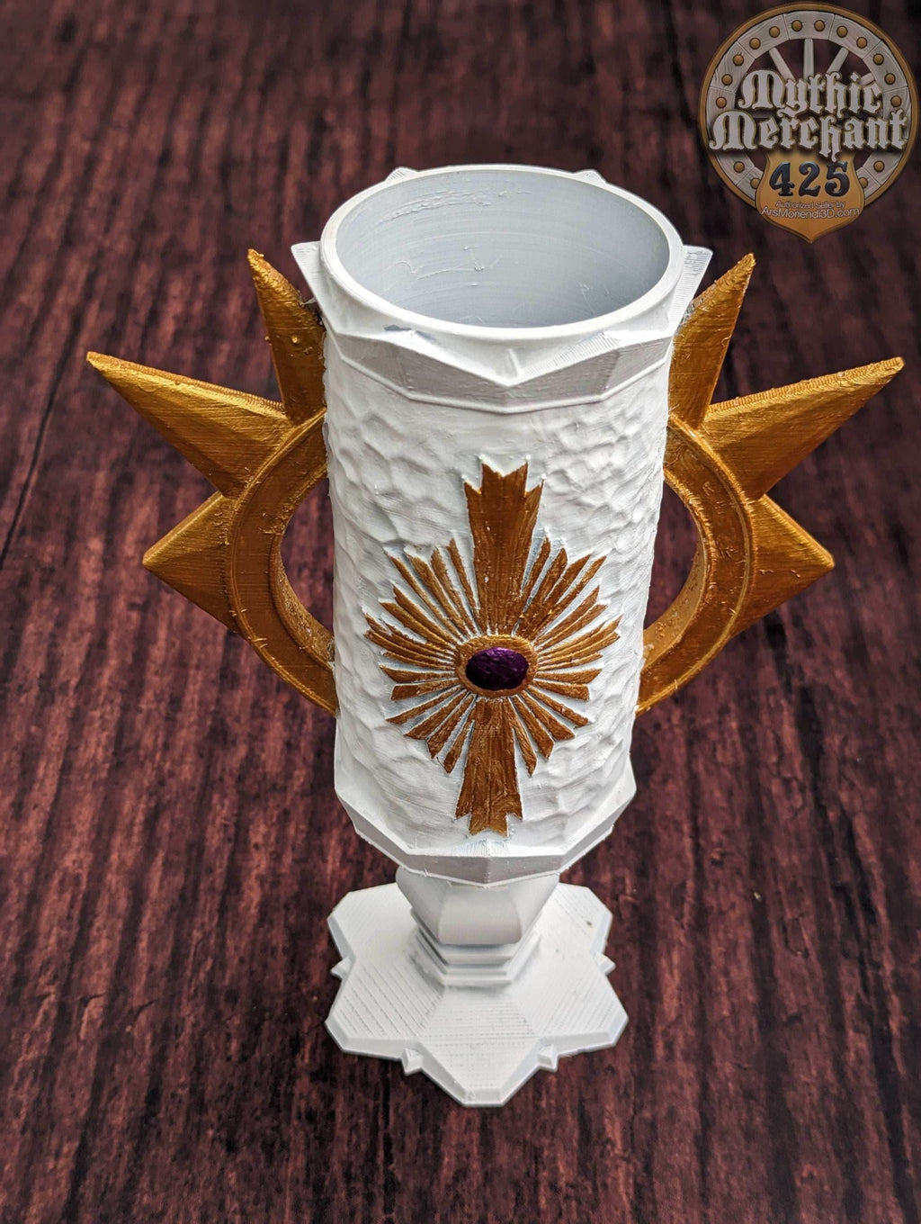 Paladin 3D Printed Can Holder- Mythic Mugs Collection by Ars Moriendi 3D- Embrace Virtue and Valor! - Black / Non Threaded-No Lid