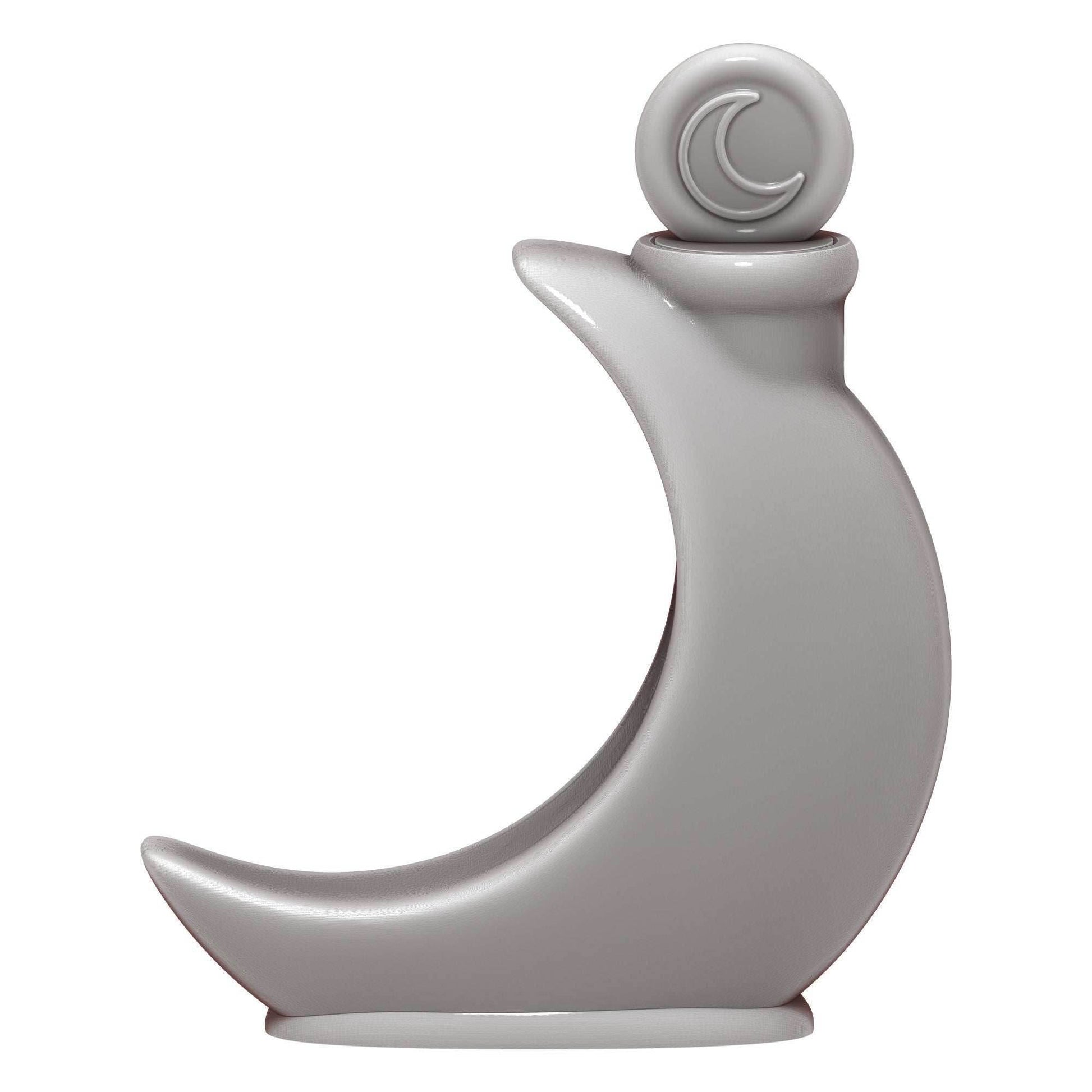 Crescent Moon Mythic Potion Dice Vault/Jail/Storage by Ars Moriendi 3D - Embrace Lunar Mystique & Alchemical Secrets in Safekeeping! - Black / Yes- Include Random Dice Set