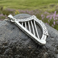 Torlogh Celtic Harp Necklace