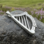 Torlogh Celtic Harp Necklace