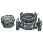 Artificer Class 3D Printed RPG Dice Jail | Dice Vault | D20 Dice Box | Steampunk Cosplay | Mythic Mugs- Rolling with Ingenious Style! - Black / Yes- Include Random Dice Set