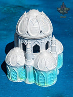 Siren 3D Printed Dice Vault - Mythic Roll Collection by Unchained Games | RPG Dice Jail | D20 Dice Box | - Enchanted Depths of Timeless Seas - Black / Yes- Include Random Dice Set