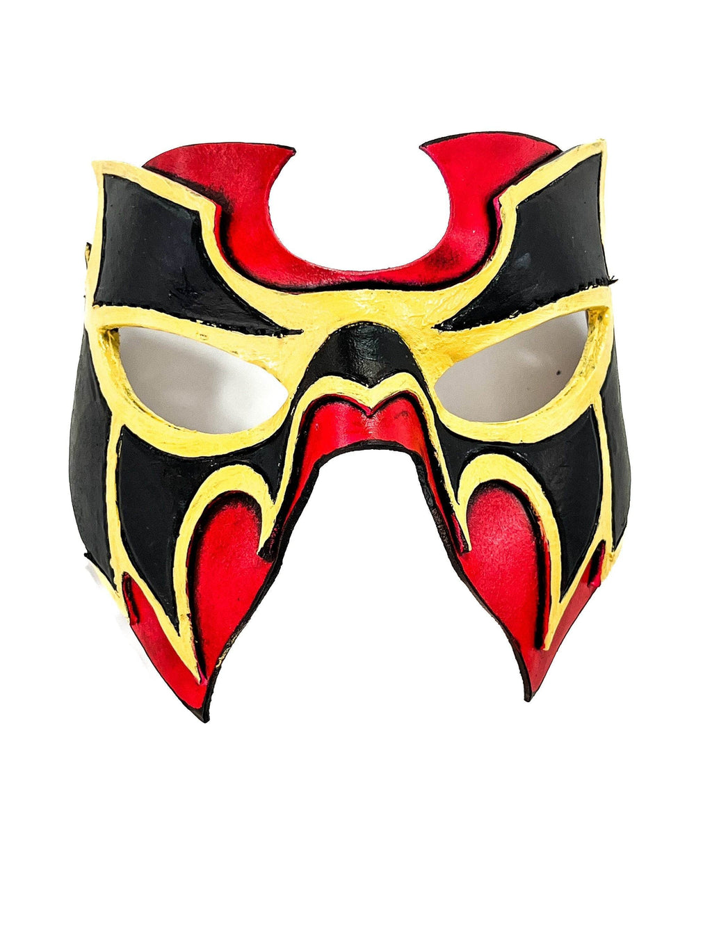 Super Hero Wrestling Mask Handmade Genuine Leather Mask - 