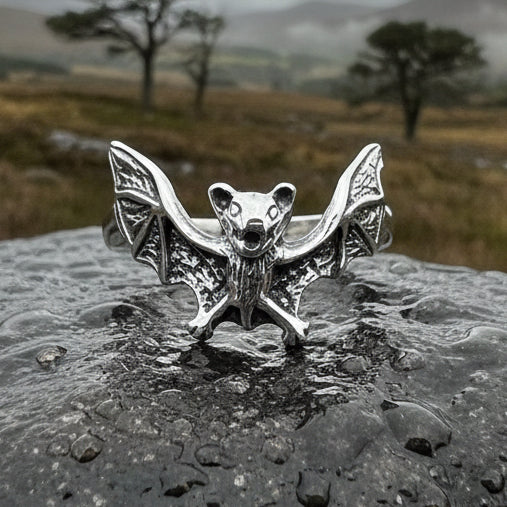 Gothic Realistic Bat Ring
