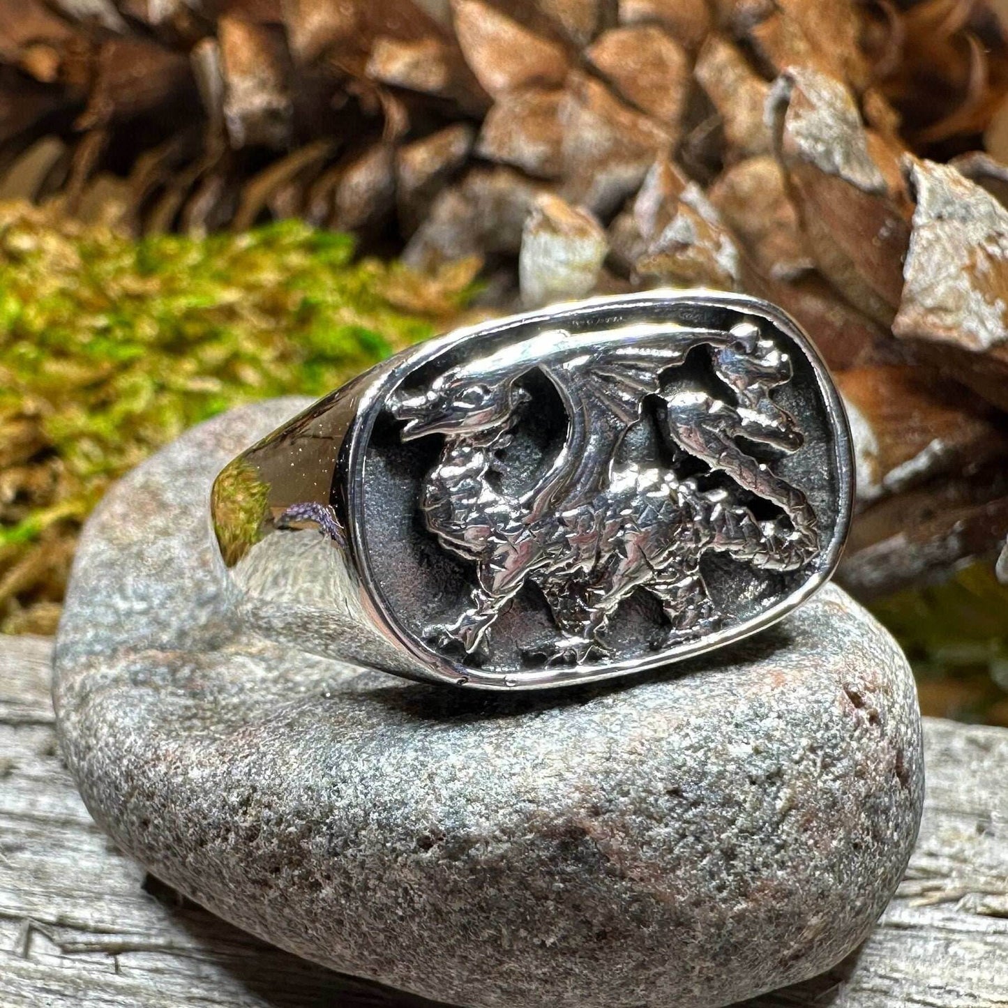Welsh Dragon Statement Ring - 6