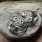 Grianan Celtic Spiral Earrings - 