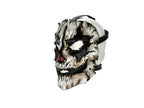 Genuine Leather Mask - Shattered Clown - Handmade Full Face Cover for Halloween, Performance or Cosplay Costume - Leather Ties