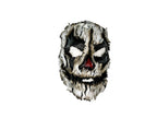 Genuine Leather Mask - Shattered Clown - Handmade Full Face Cover for Halloween, Performance or Cosplay Costume - Leather Ties