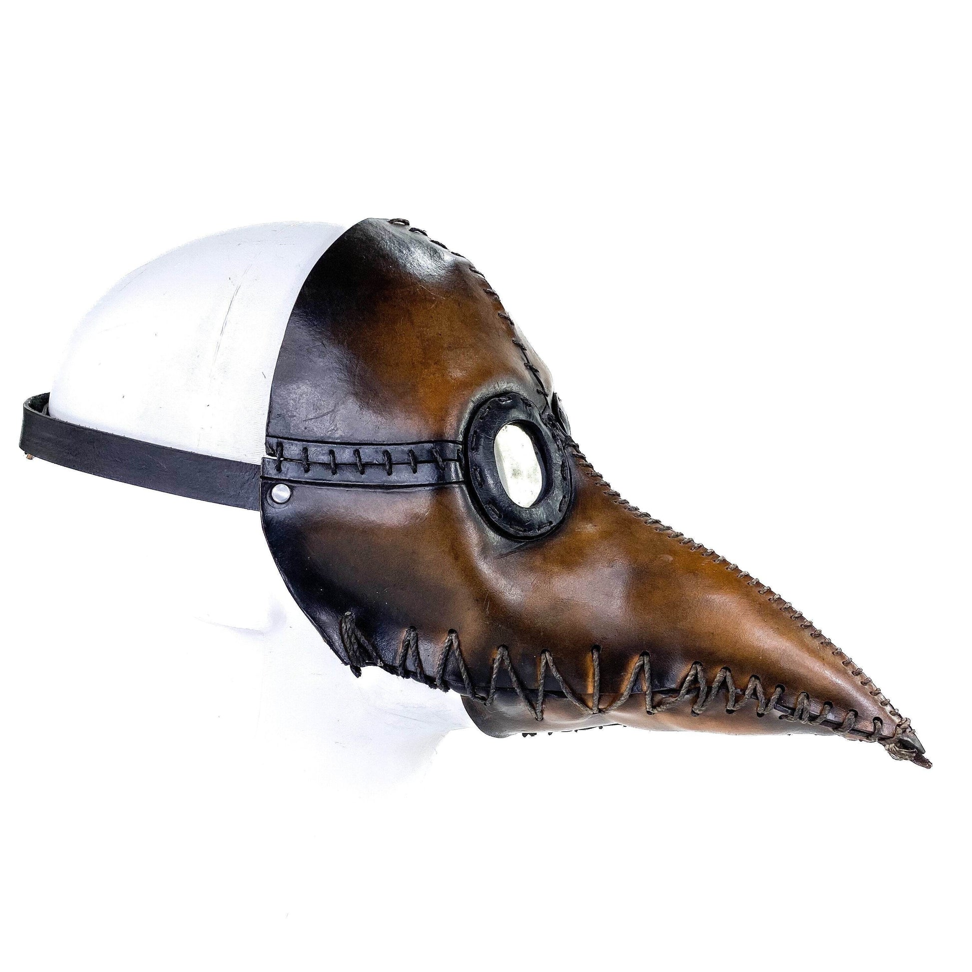 Plague Doctor Handmade Genuine Leather Mask - 