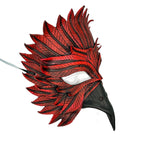 Red Bird Handmade Genuine Leather Mask - 