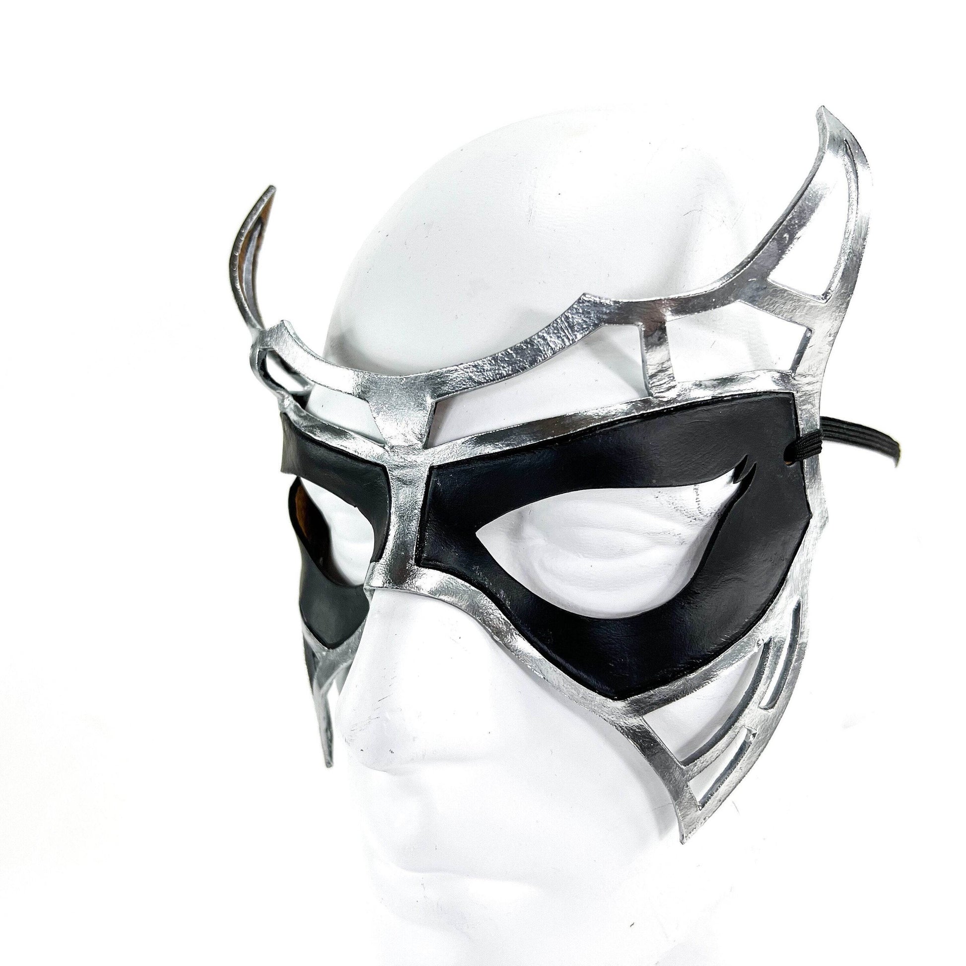 Handcrafted Genuine Leather Royal Warrior Mask - 