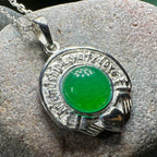 Friendship, Loyalty and Love Claddagh Necklace - 18