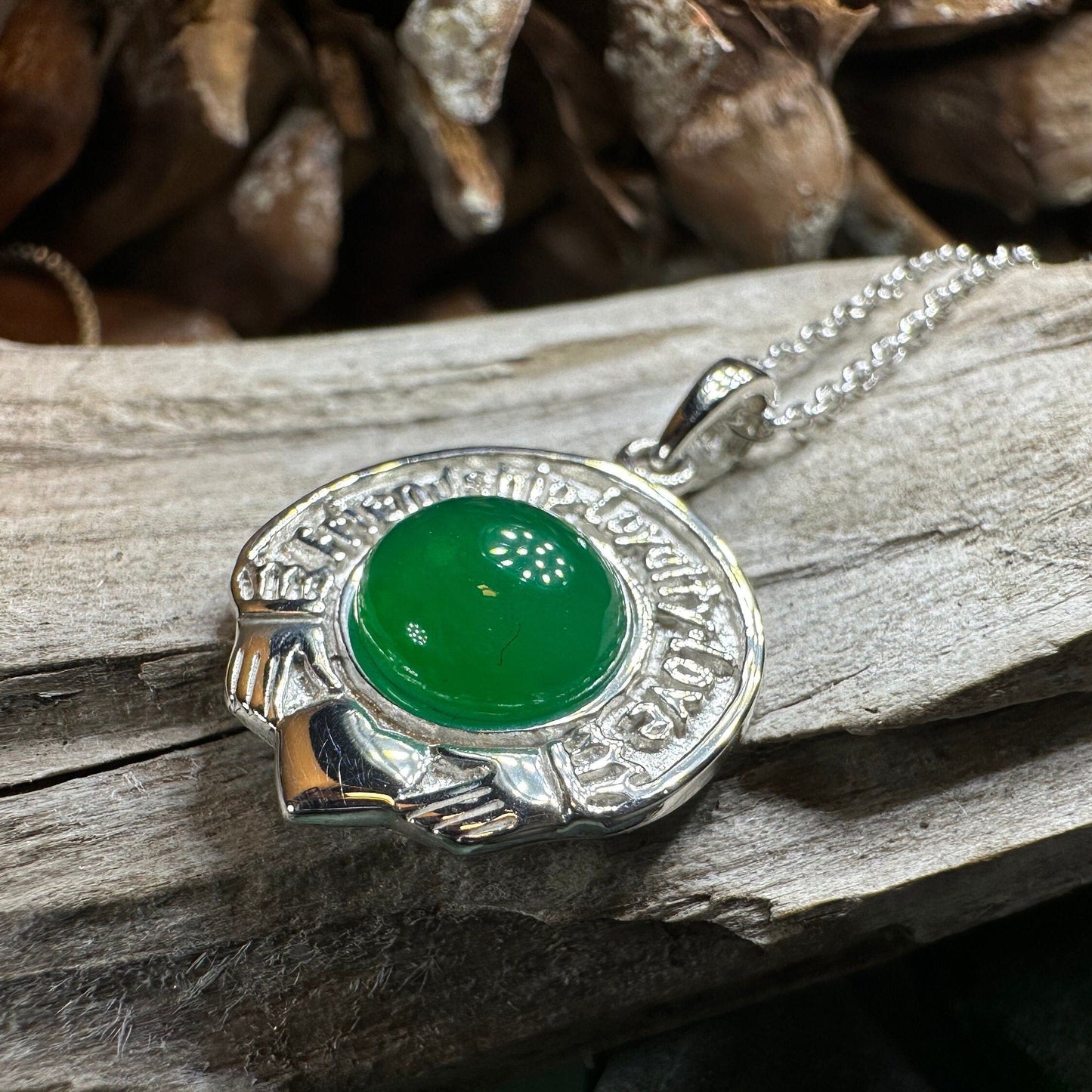 Friendship, Loyalty and Love Claddagh Necklace