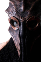 Steampunk Inspired Handmade Genuine Leather Mask in Brown - 