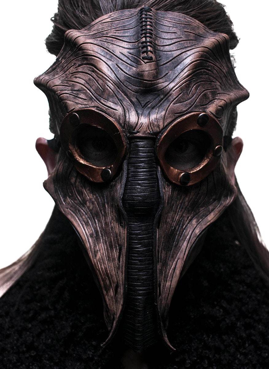 Steampunk Inspired Handmade Genuine Leather Mask in Brown - 