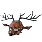Geometric Buck Deer Genuine Leather Mask - 