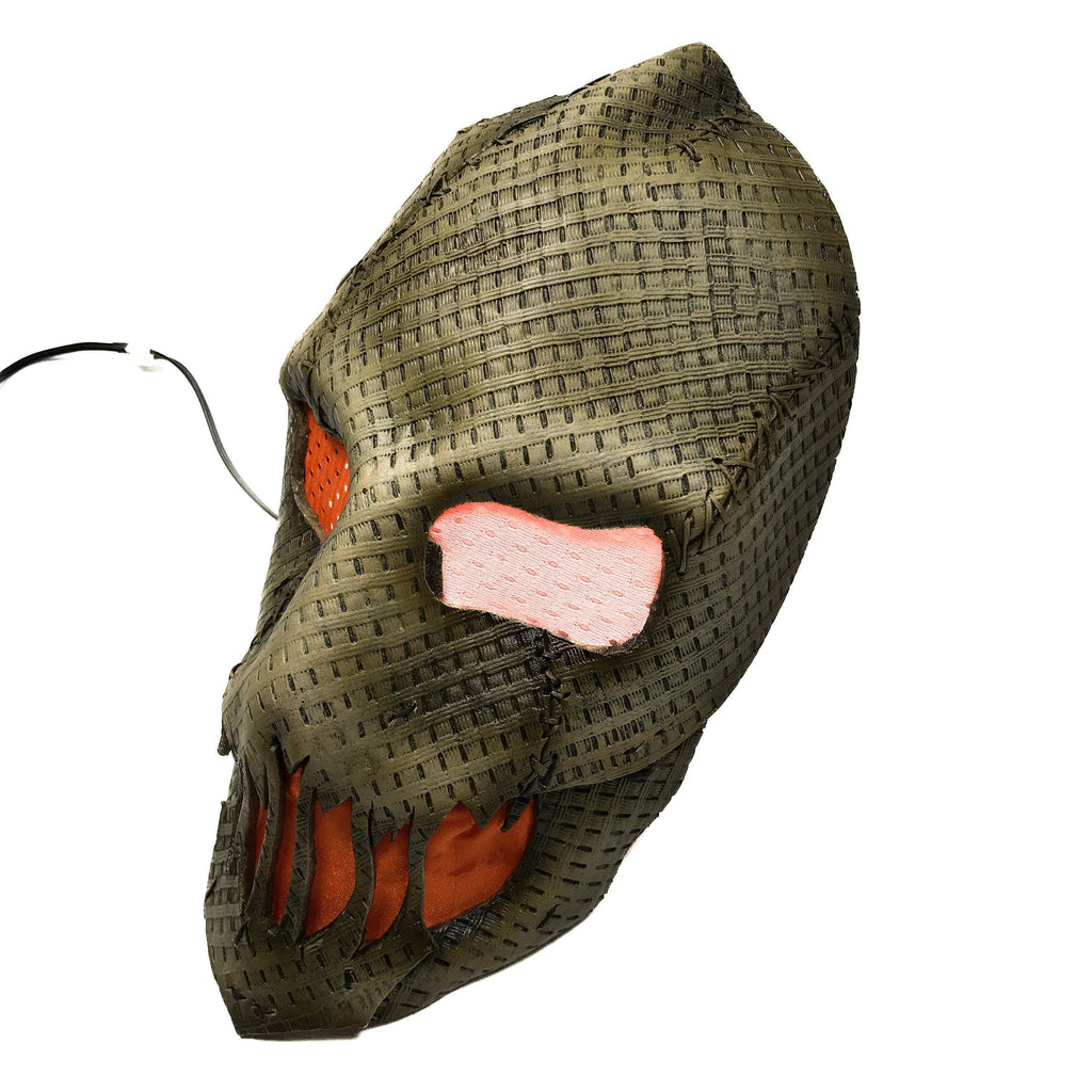 Scarecrow Mask Handmade Genuine Leather Mask in Brown - 