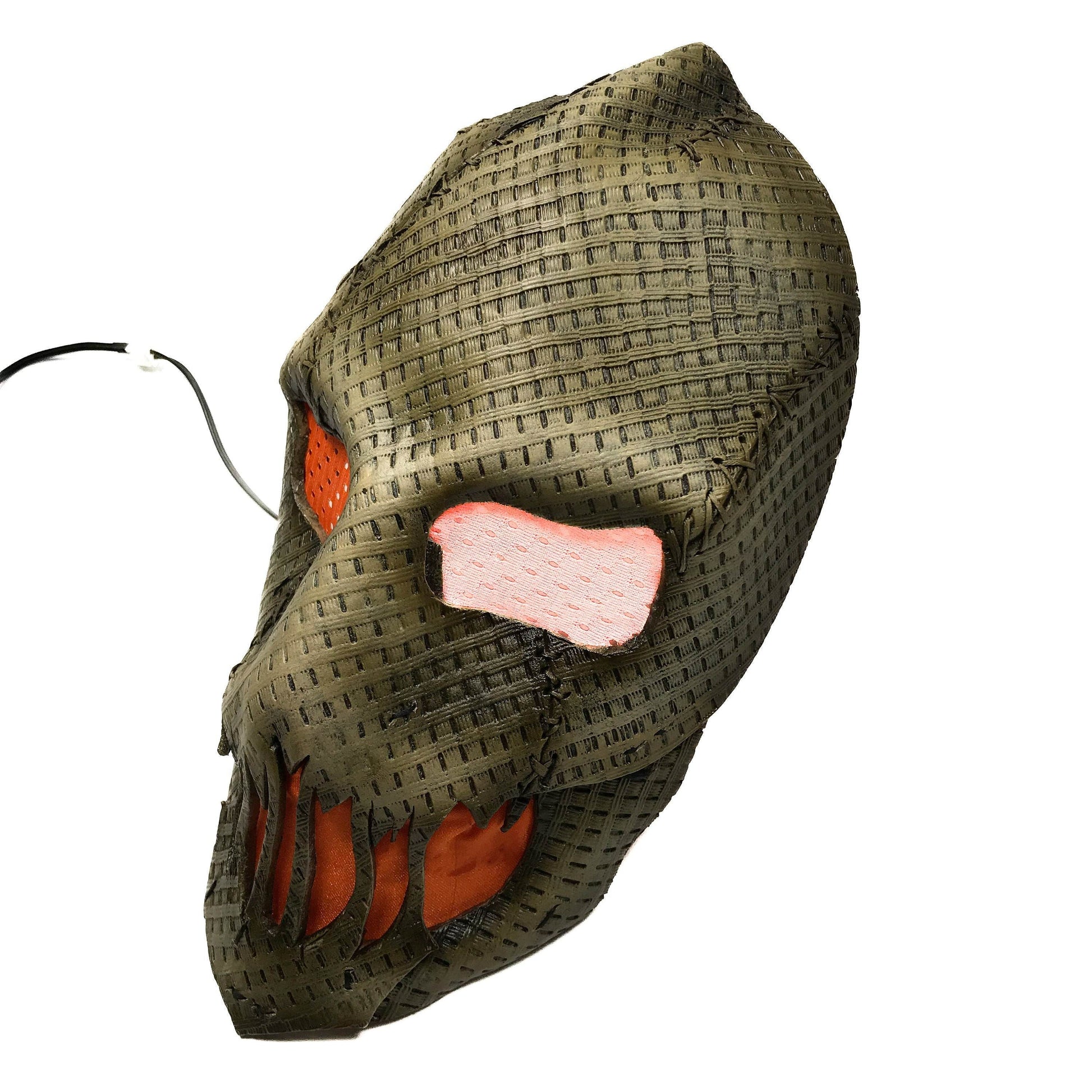 Scarecrow Mask Handmade Genuine Leather Mask in Brown - 