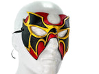 Super Hero Wrestling Mask Handmade Genuine Leather Mask in Red and Gold - 