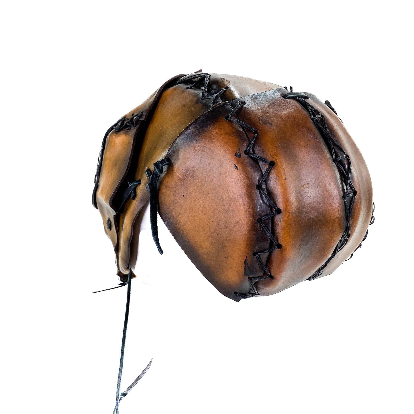 The Toy - Handmade Leather Mask with Pull Ties - 