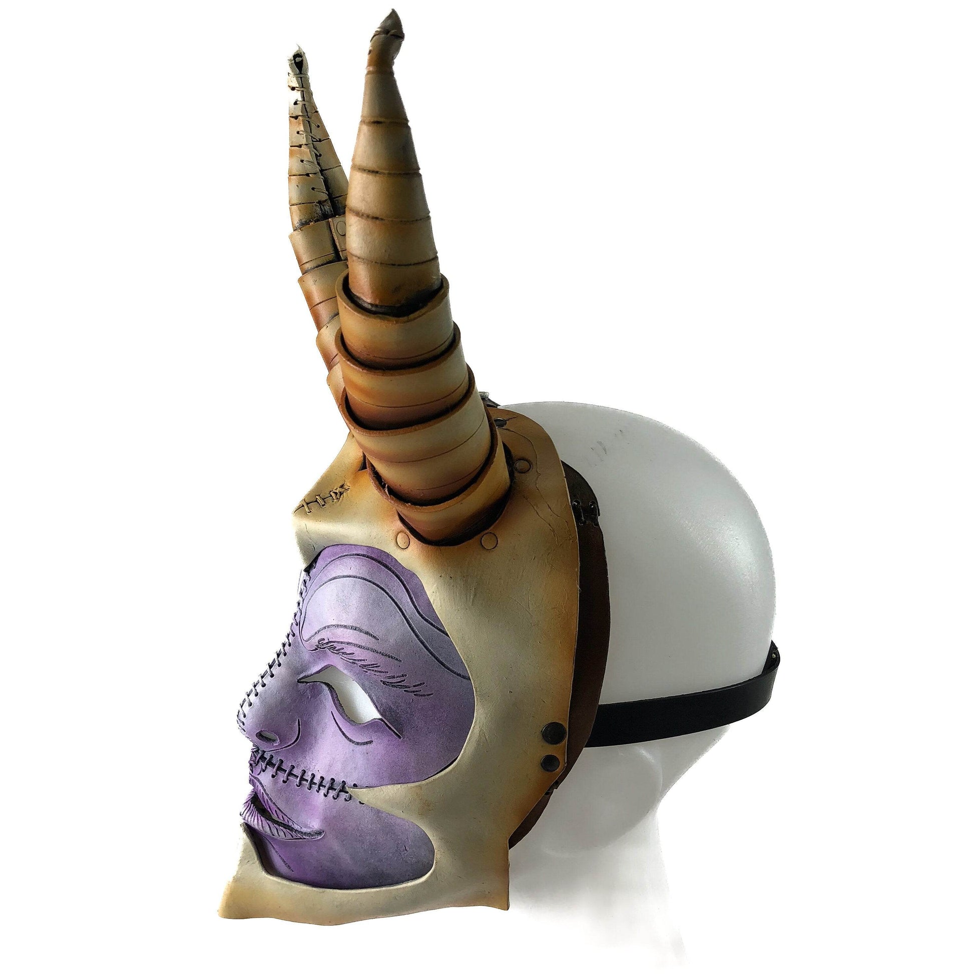 Warhammer Handmade Genuine Leather Mask - 