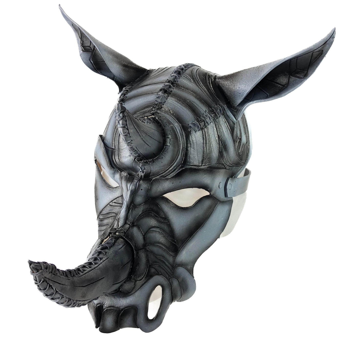 Rhino Handmade Genuine Leather Mask - 