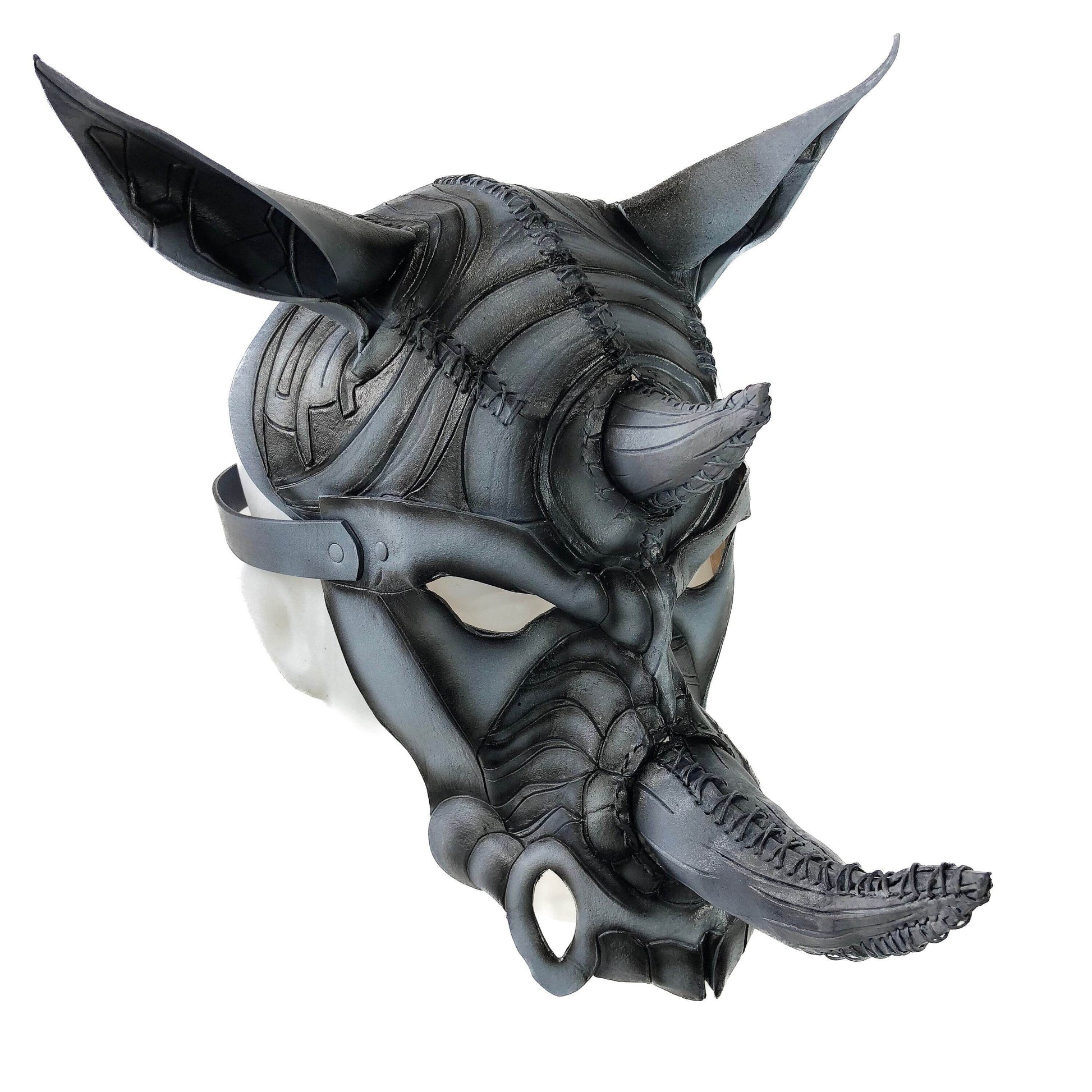 Rhino Handmade Genuine Leather Mask - 