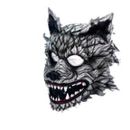 The Grey Lycan - Handmade Genuine Leather Helmet Mask - 